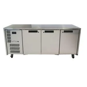 LO3UFB three solid door under counter freezer stainless steel 300x300 1