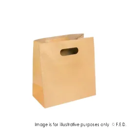 PakMax Small Die Cut Handle Kraft Paper Bags - RPPB-120-S