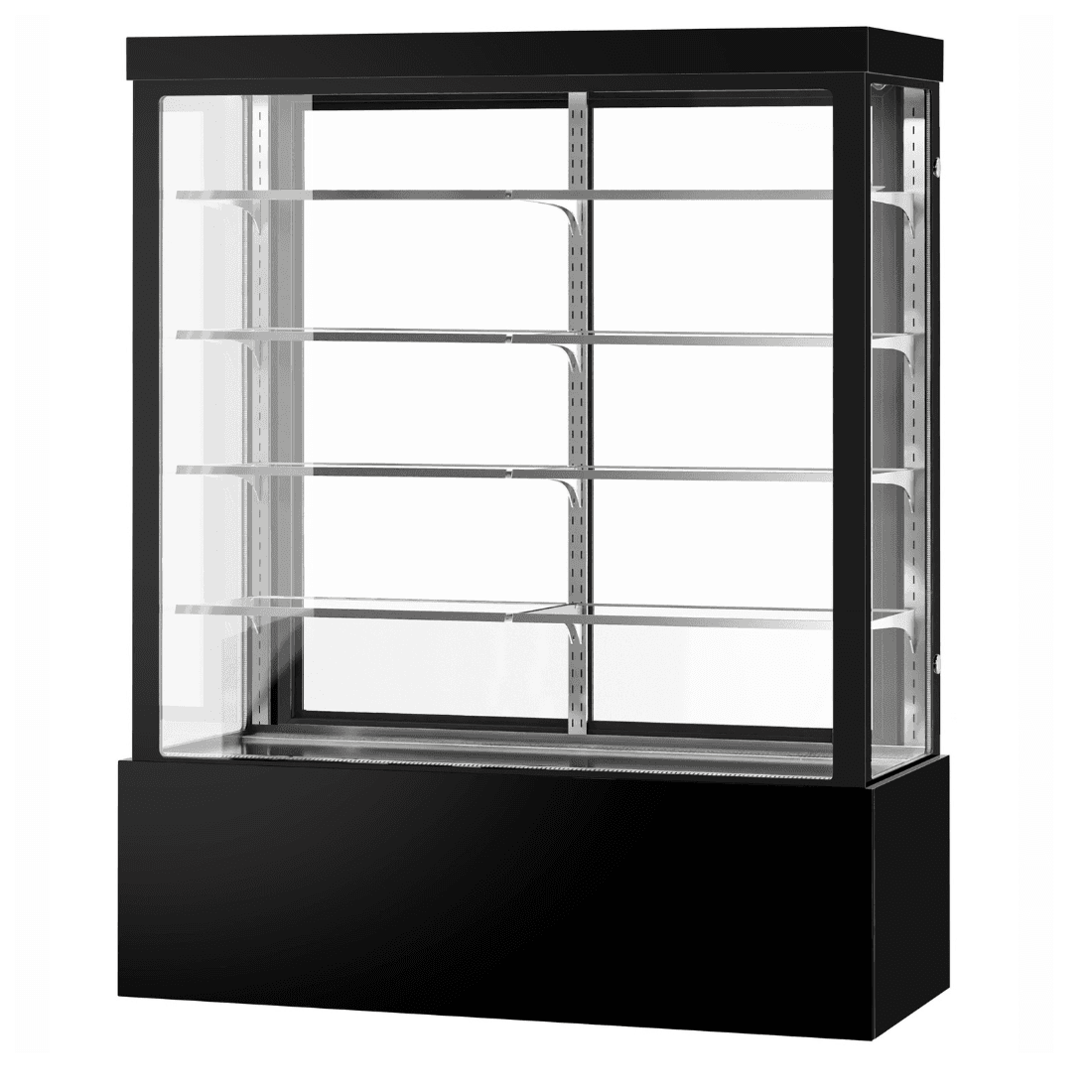 BONVUE Noir Grand 1800mm 4 Shelves Square Cake Display Cabinet - CVS180-4B