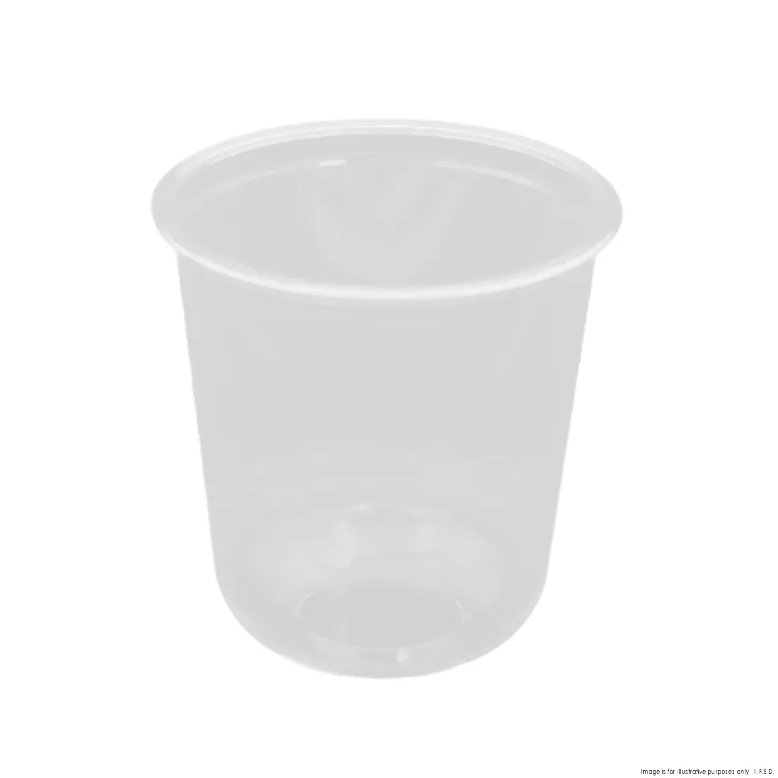 PakMax 90mm 360ML PET U-Shaped Cold Cup - UCC-90-360C