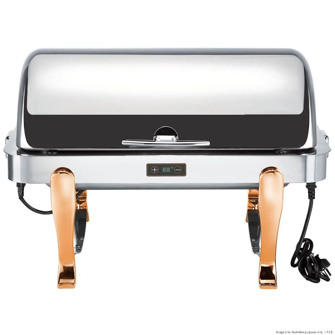 Ex-showroom: Oblong Chafing Dish with Gilt Legs - KGTCB6801-1