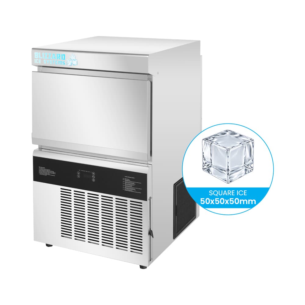 BLIZZARD Crystal Square Ice Maker 40kg/24hr with 20kg Storage - SIC-40L