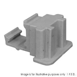 Modular System Nylon 8× Composite Corner Connector for PCU Vented Shelving - PCU-CC