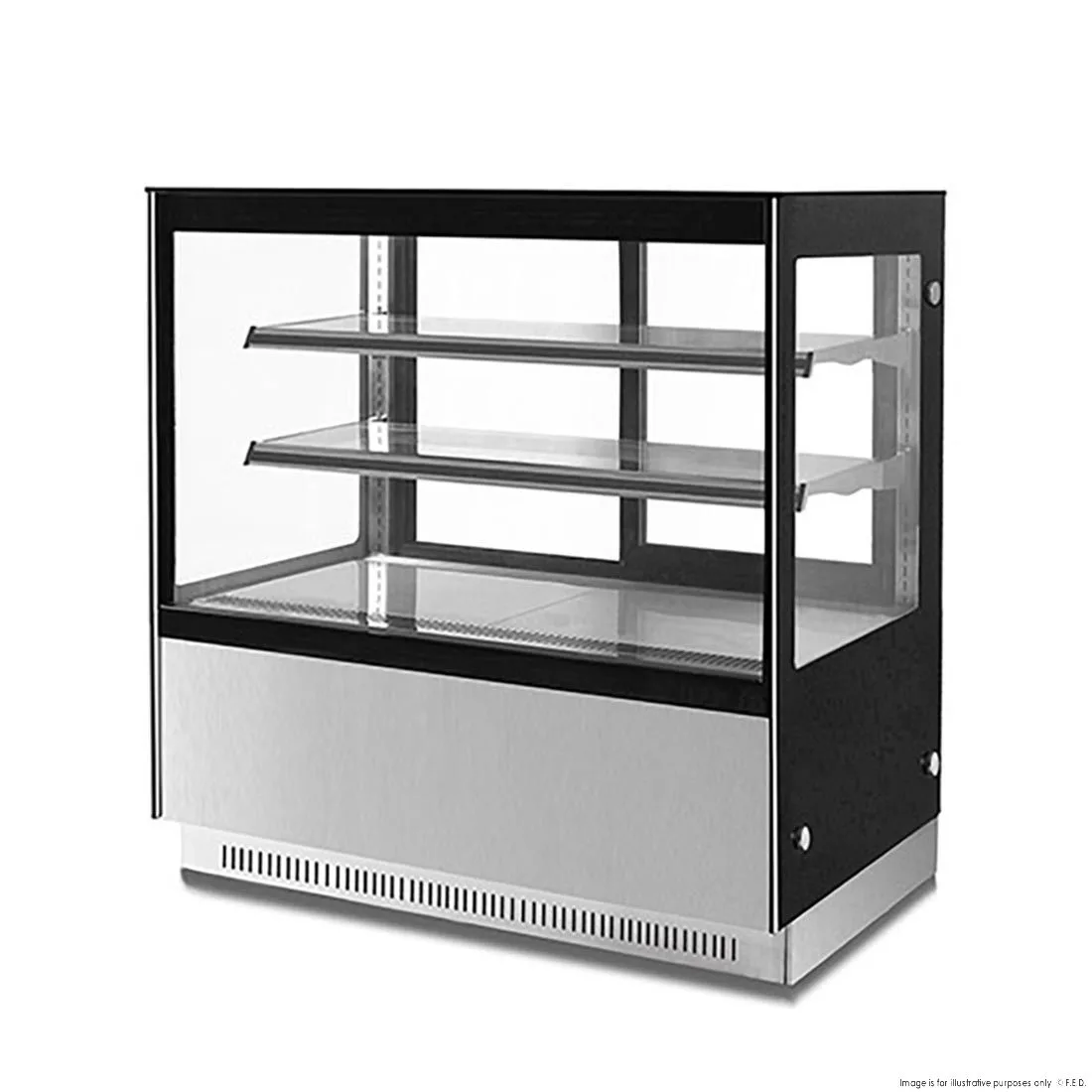 2NDs: Bonvue Modern 2 Shelves Cake or Food Display - GAN-1800RF2-NSW1927