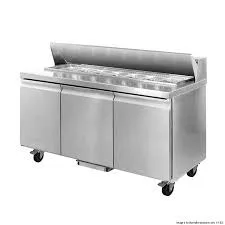 Sandwich Bar Prep Fridge Three Door