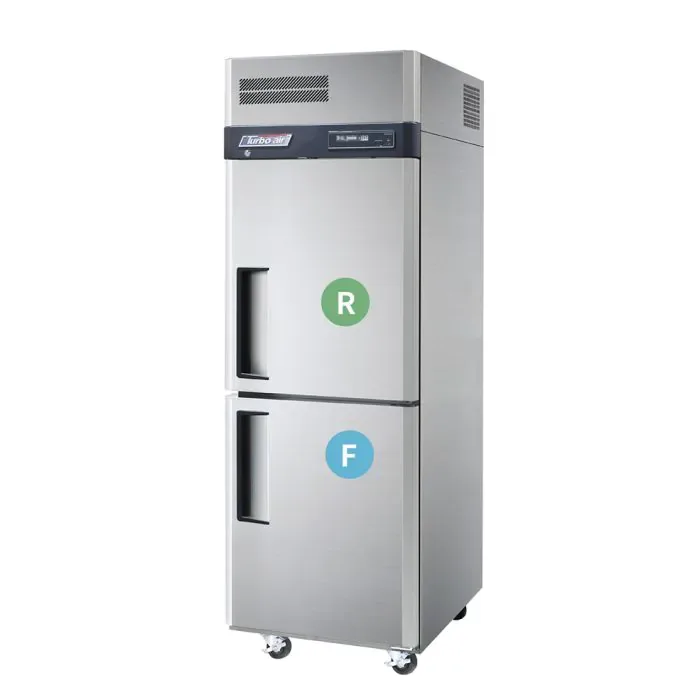 Turbo Air KRF25 2 2 Split Door Dual Temp Top Mount Foodservice Fridge Freezer