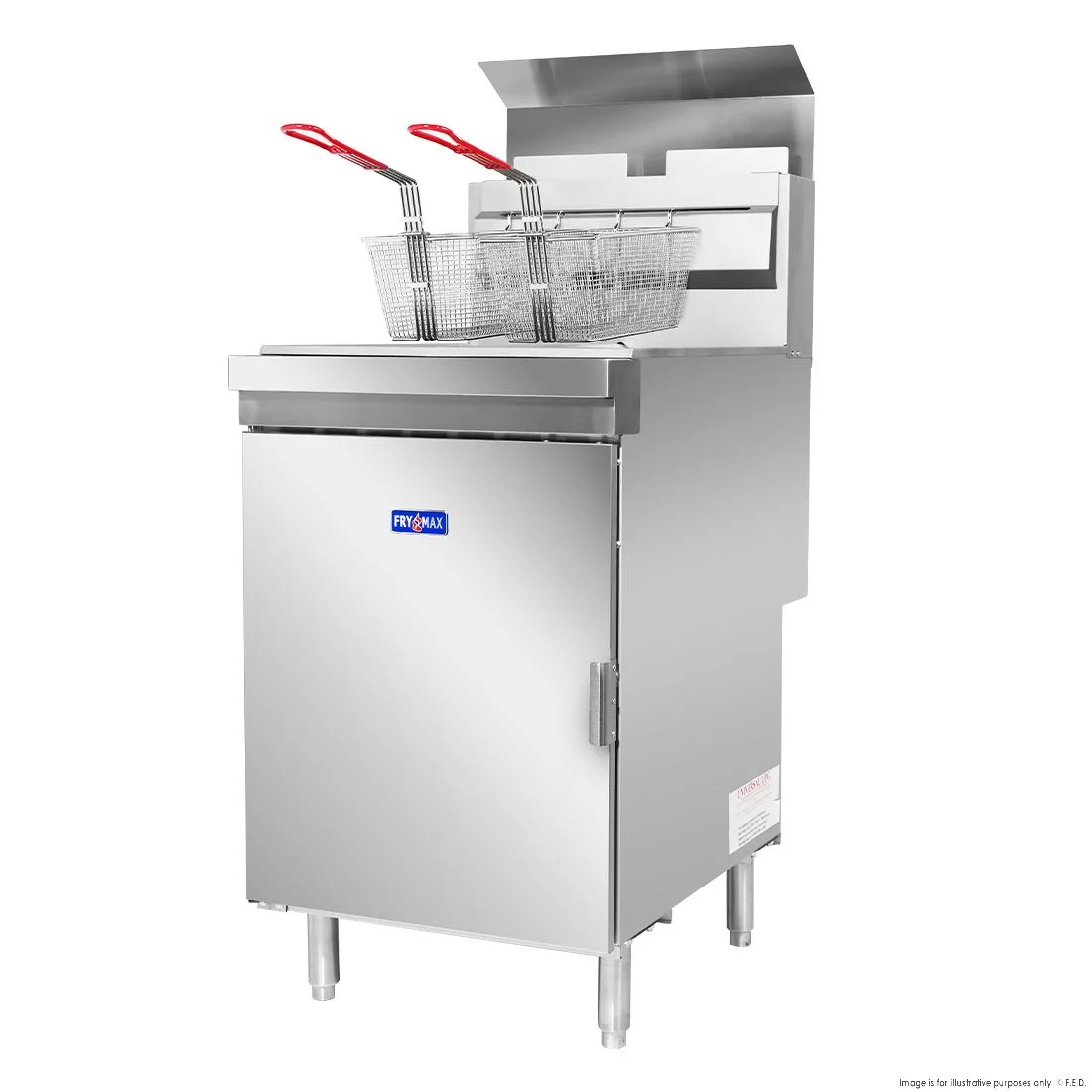 RC400TE - Superfast Natural Gas Tube Twin Vat Fryer