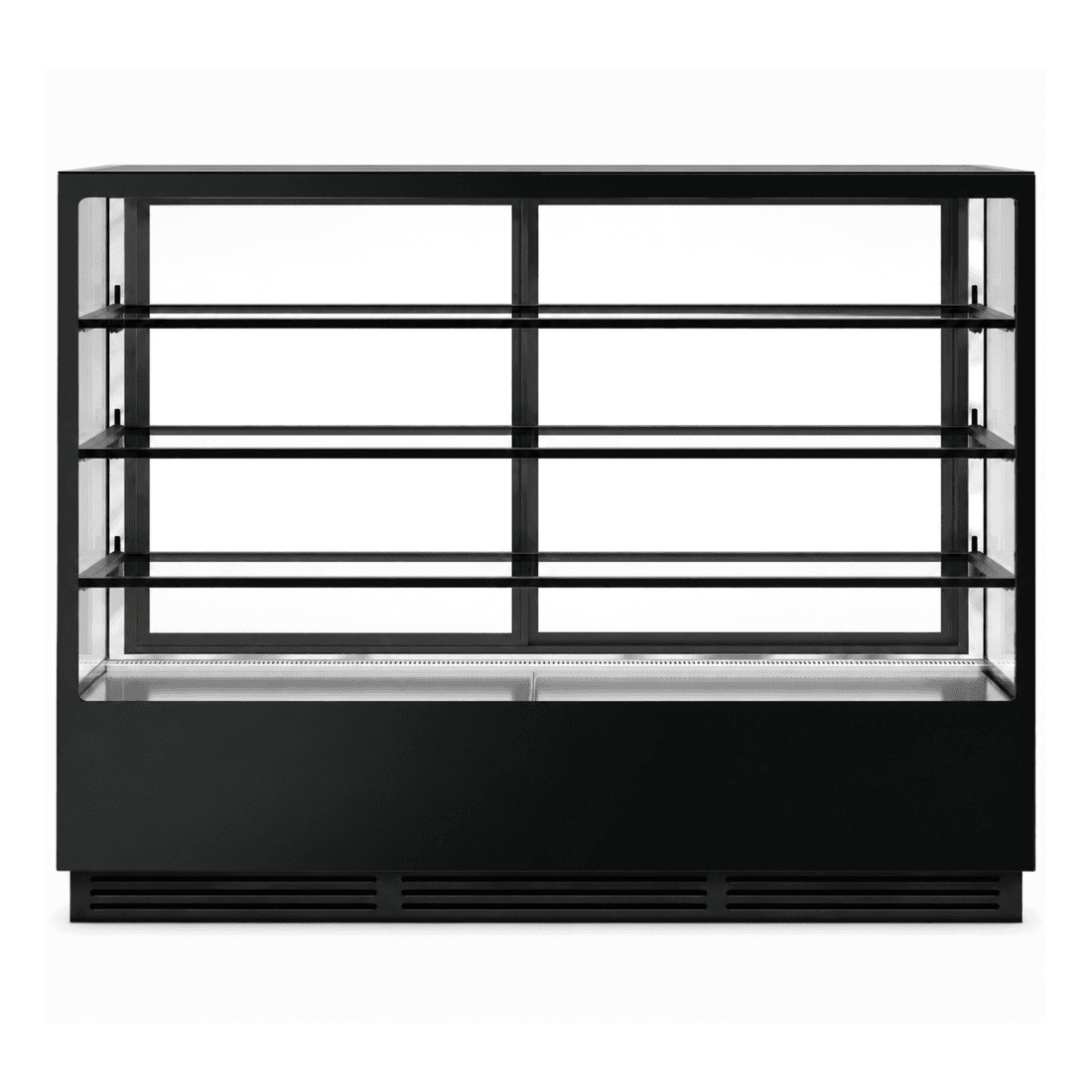BONVUE Noir Prime 1800mm 3 Shelves Square Cake Display Cabinet - CVS180-3B