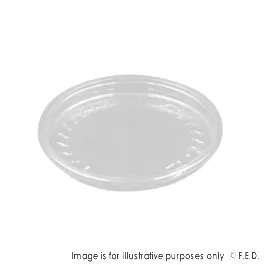 PakMax 117mm PET Deli Container Outer-fit Flat Lid - OF-117C-PET-LID
