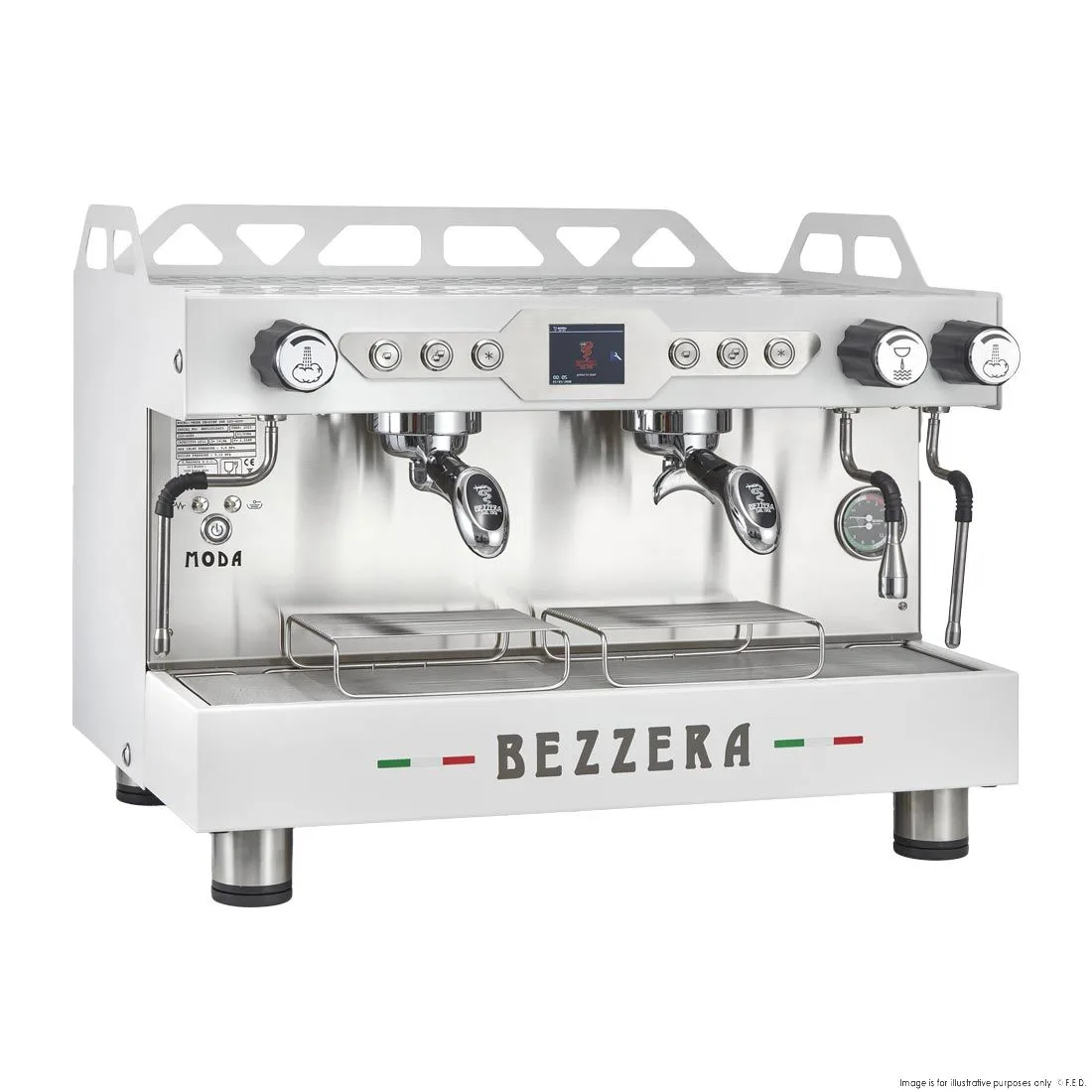 Bezzera 2 Group Moda DE PID Espresso Machine - BZMODAPID2W
