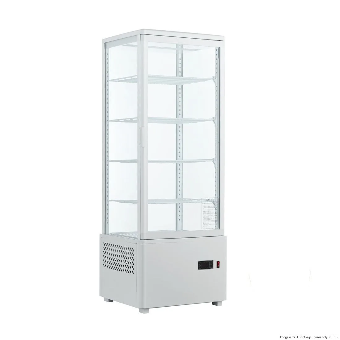 2NDs: Thermaster Four Sided Countertop Display Fridge - TCBD108L-SA6-Apr