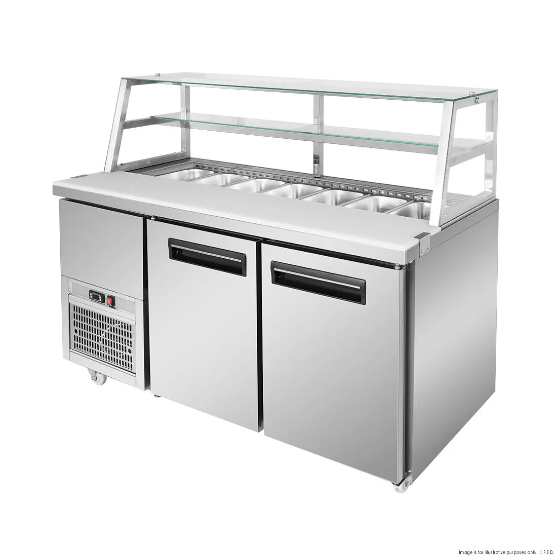 SCB/15 Thermaster Two Door Deluxe Sandwich Bar