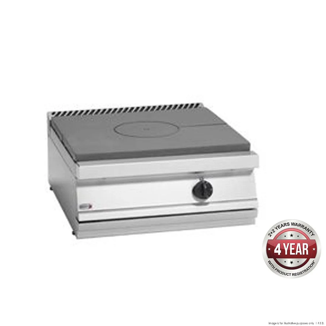 Ex-Showroom: Fagor 700 series natural gas cast iron solid top - CG7-10-VIC979