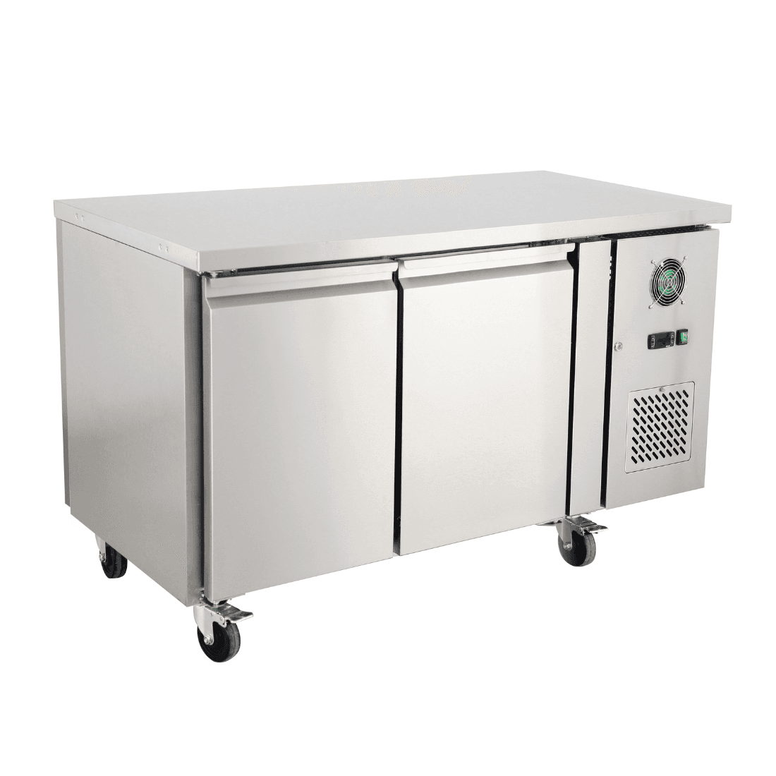 Thermaster 390L 2x2 Solid Door Pass-Through Ventilated 400x600mm Pan Refrigerated Central Counter - PA2100TNC