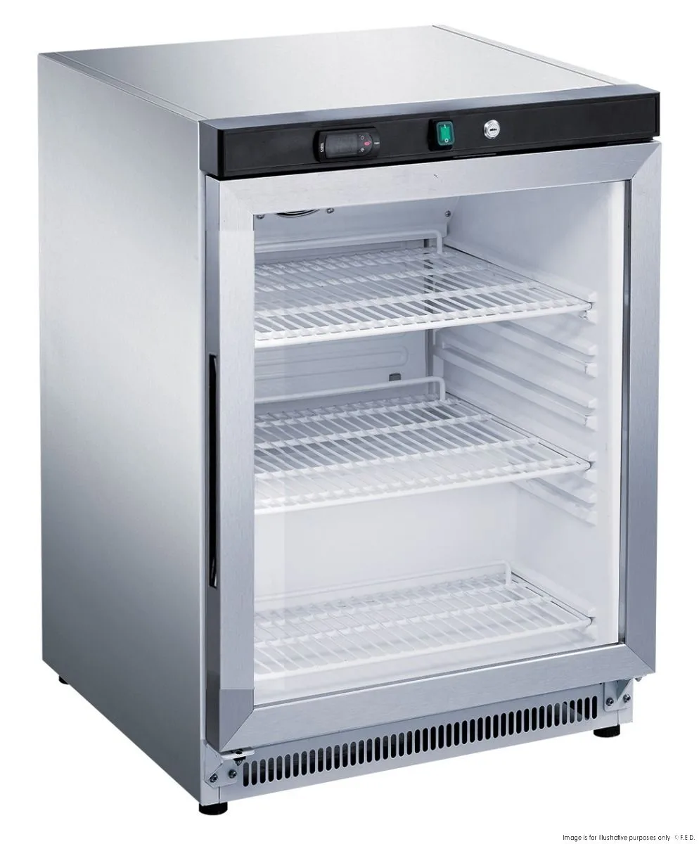 2NDs: FED-X 130L Bar Cooler Glass Door - XR200SG-NSW2076