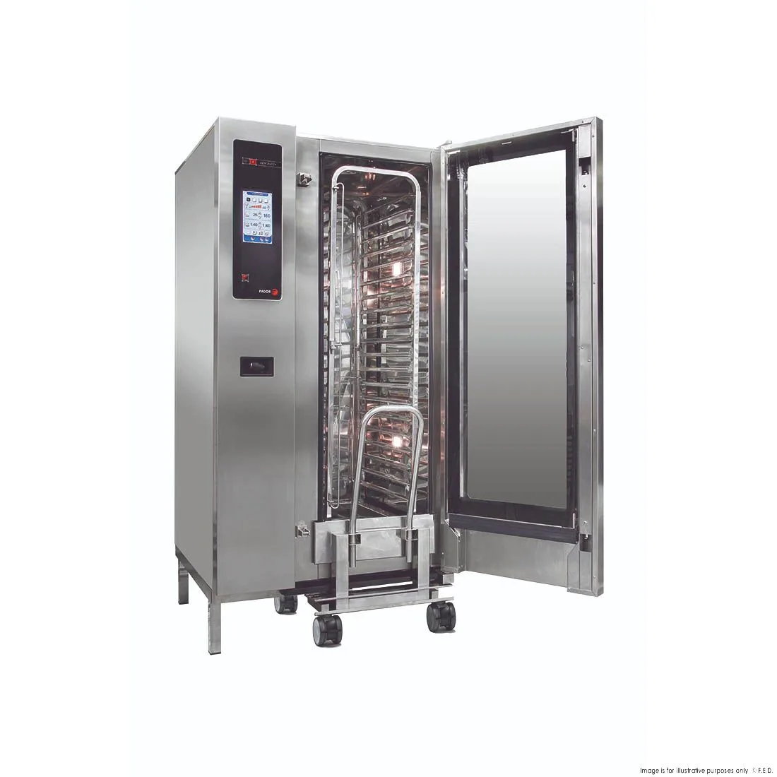 Ex-Showroom: Fagor Advanced Plus Gas 20 Trays Touch Screen Control Combi Oven with Cleaning System - APG-201-VIC985