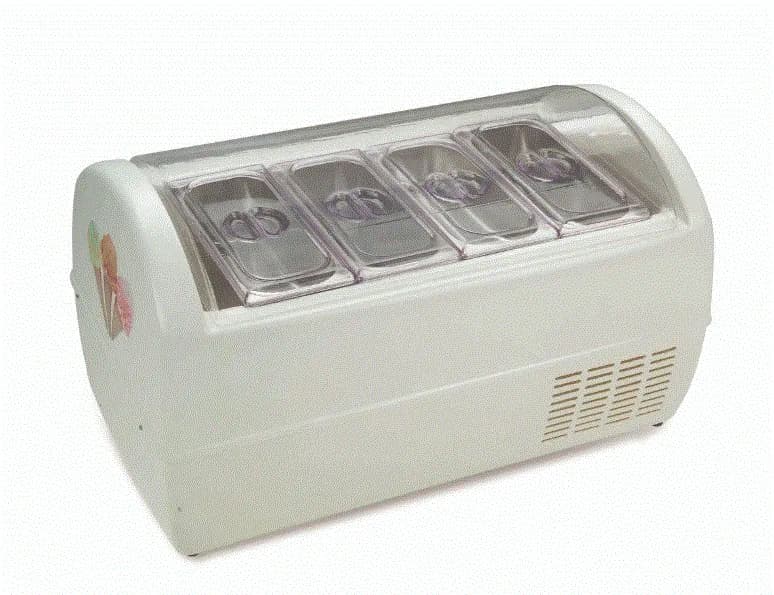 Gelato Ice Cream Display Freezers CounterTop