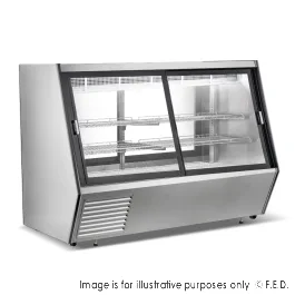 Bonvue Dual-Access Refrigerated Deli, Meat and Seafood Display Case - AMS-21DD