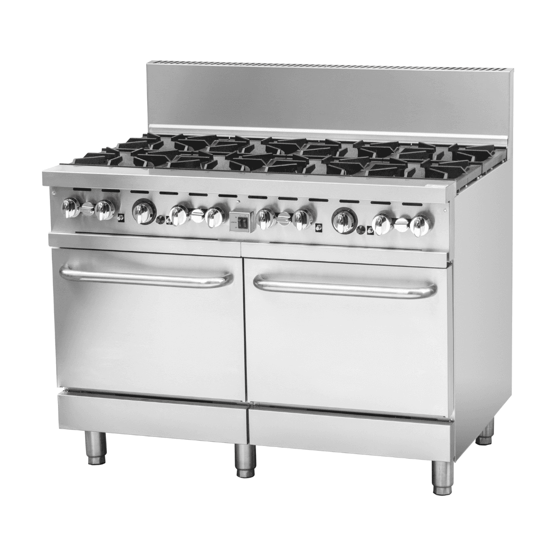 BRENNER Forge 800 Series 8 burners Gas Range with double Fan Forced Oven LPG - BREG8RO-1200L