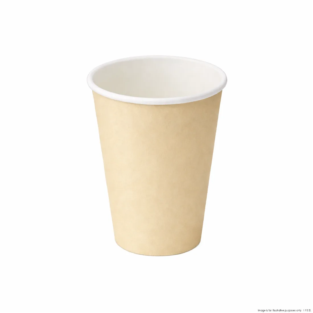 PakMax KRAFT 12oz Single Layer Hot Paper Cup - SLHPC-90-12K