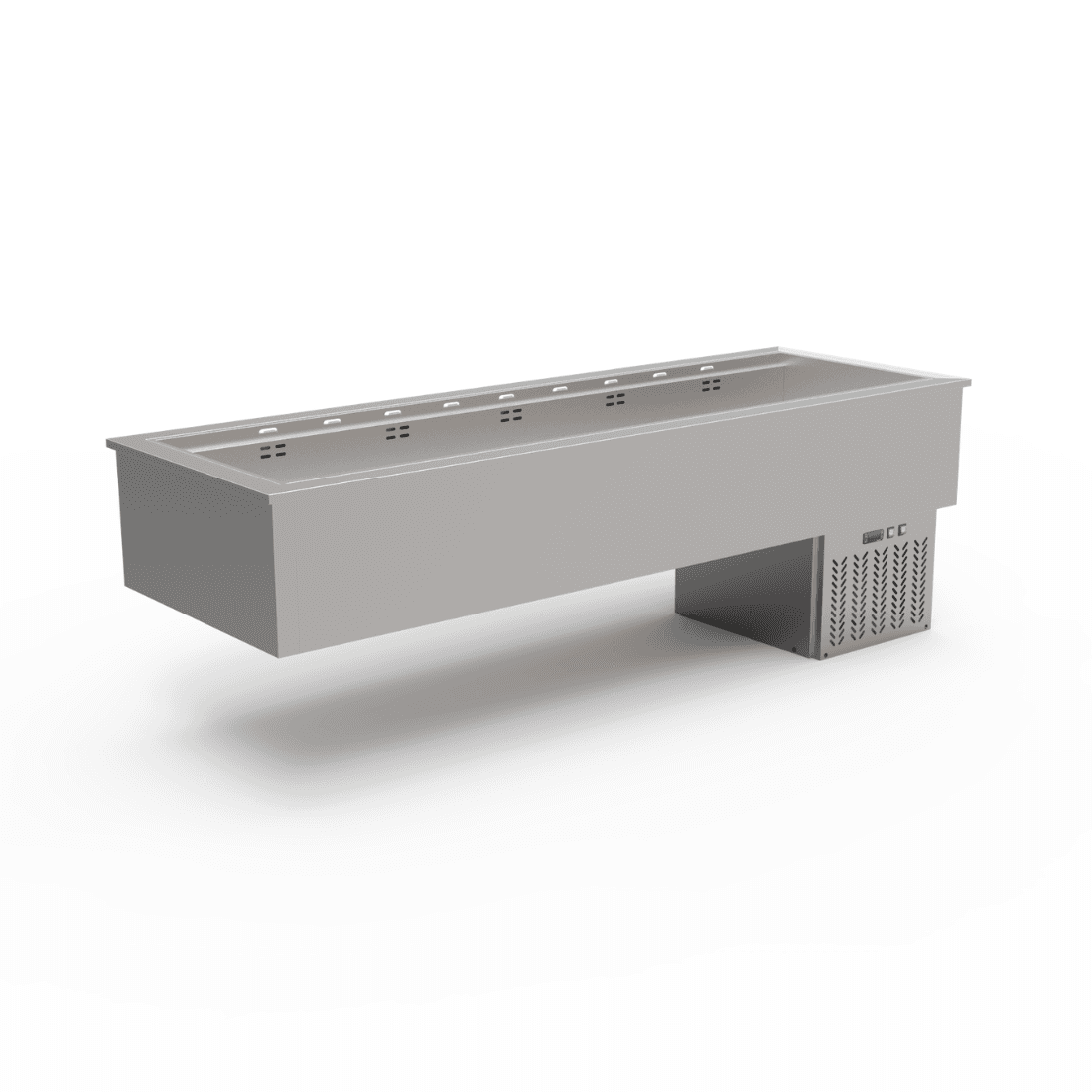 Thermaster 6×GN 1/1 Capacity Ventilated Static Cold Bain Marie Trays - GN6-VA