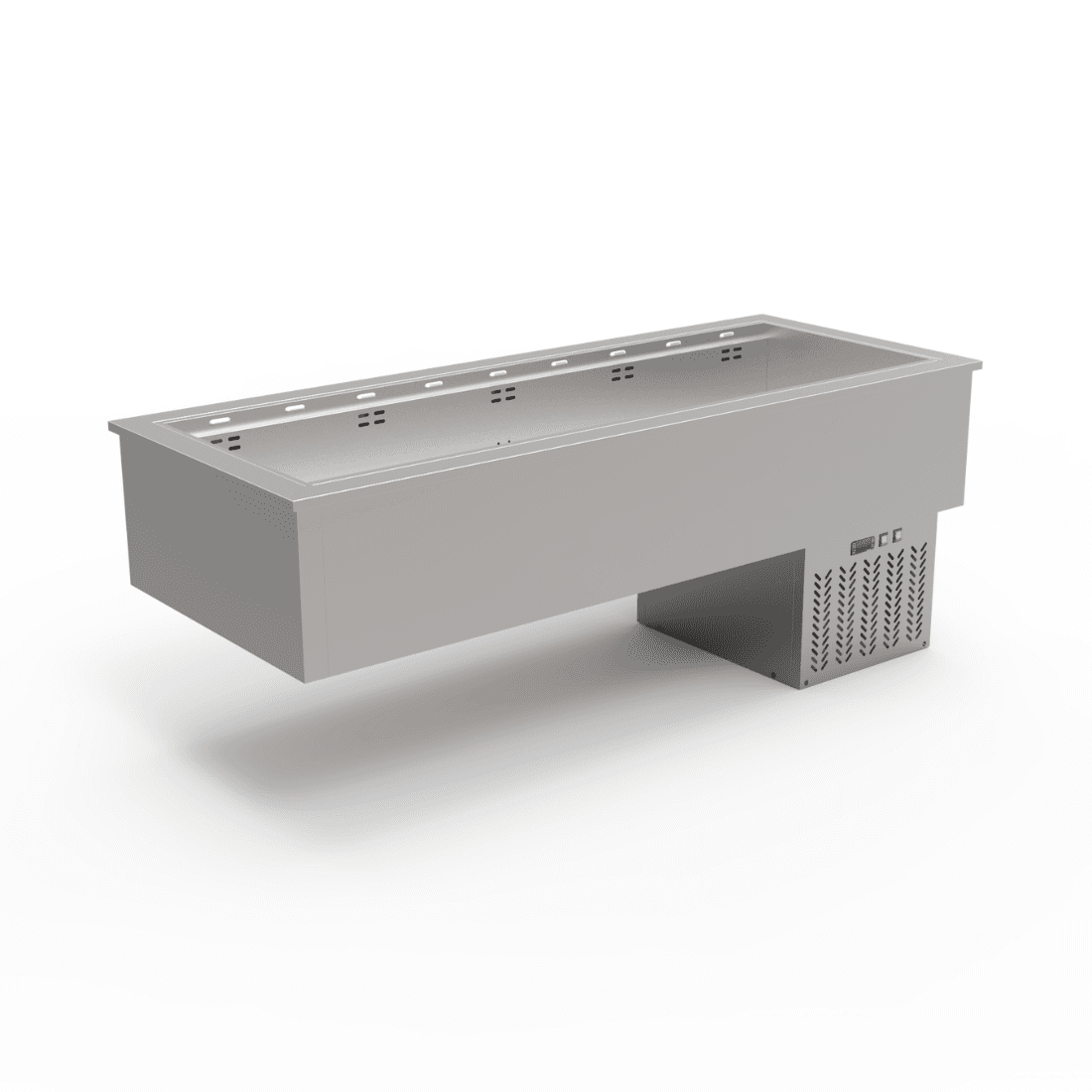 Thermaster 5×GN 1/1 Capacity Ventilated Static Cold Bain Marie Trays - GN5-VA