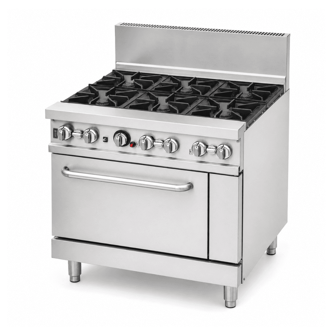 BRENNER Forge 800 Series 6 burners Gas Range with one Fan Forced Oven LPG - BREG8RO-900L