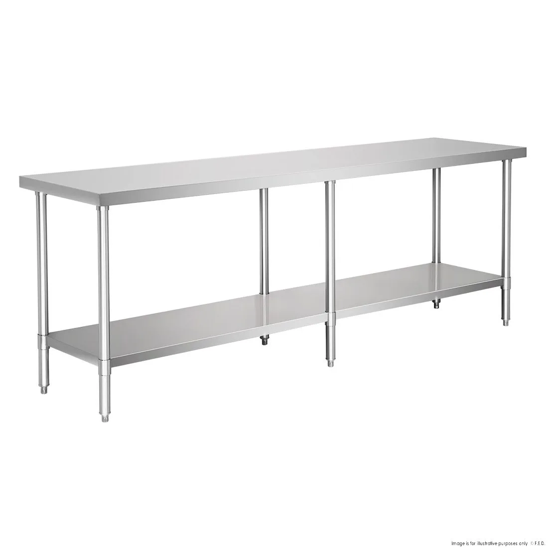 Modular System Stainless Steel Workbench - WB6-2400/A