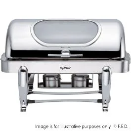 Ex-Showroom: Kingo Oblong Chafing Dish with Chrome Legs / Double - KGS2402-2-VIC695
