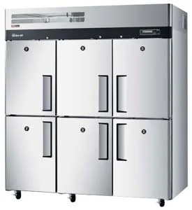 turboairkrf65x66doordualtemptopmountfoodservicefridgefreezer 1