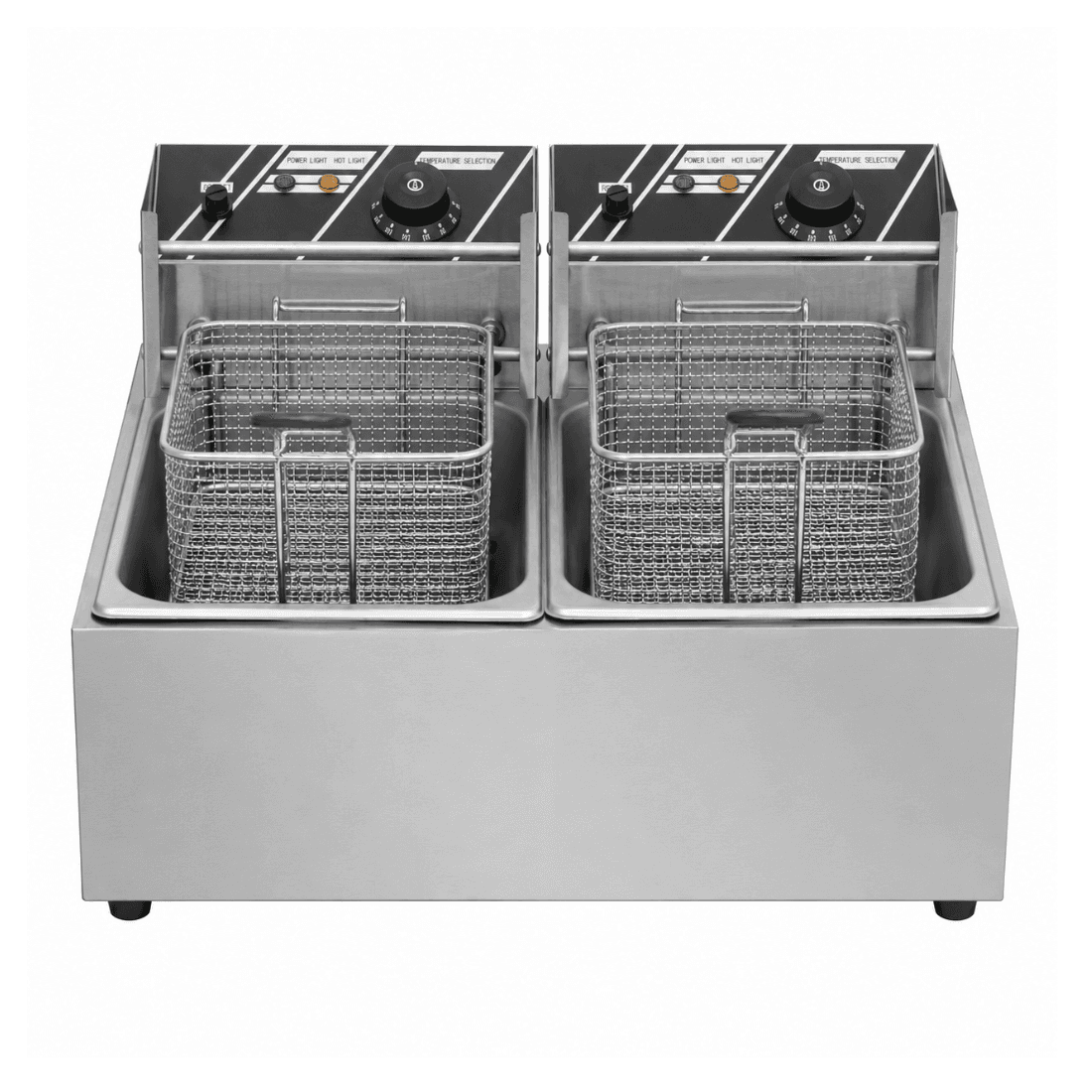 Benchstar 2 x 5.5L Double Tank Countertop Electric Fryer - EF-82E