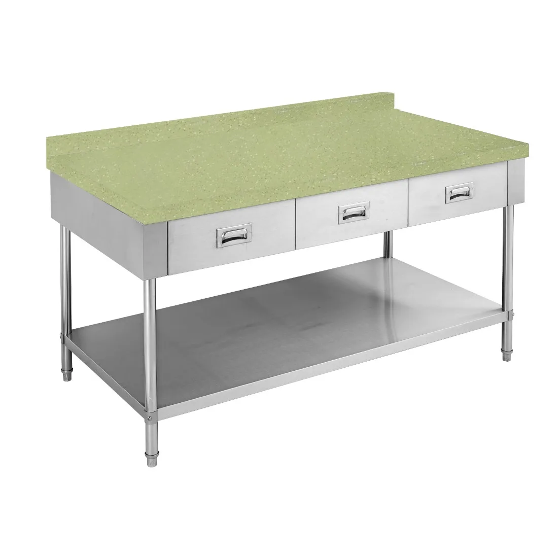 Green Splashback for Stone Kitchen Bench