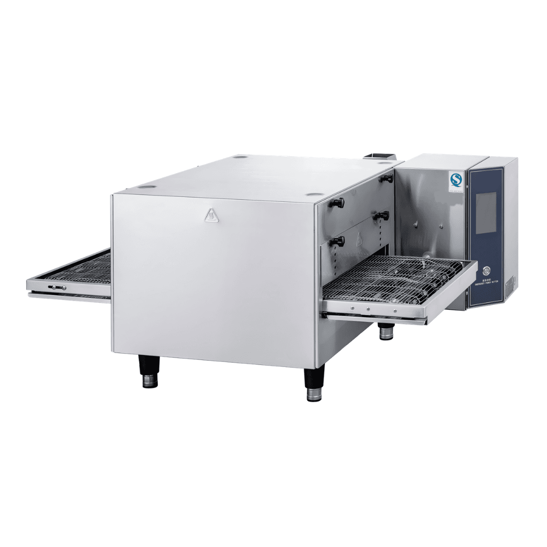 BakerMax 16 inch Belt Electric Conveyor Pizza Oven with Built-in Catalytic Fume Module - NTE-1620-T