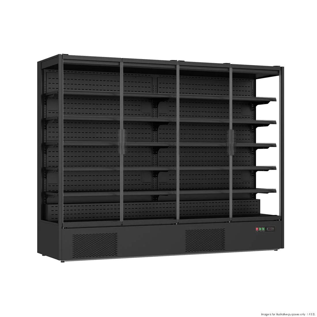 2NDs: Thermaster Supermarket Panorama 4 Door Chiller Display - DC-250B-NSW2083