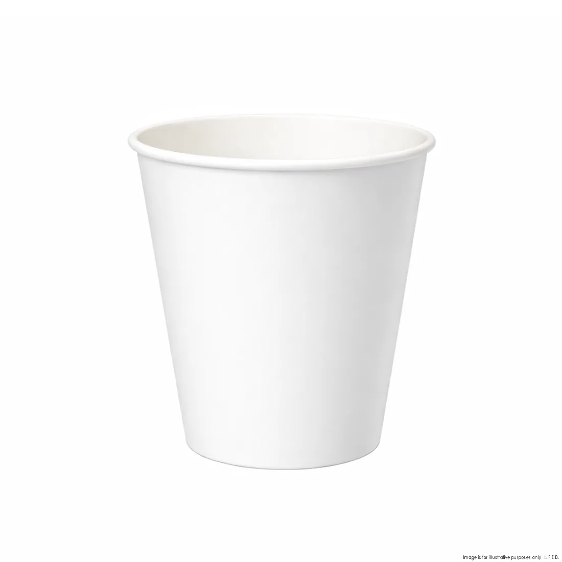 PakMax White 4oz Single Layer Hot Paper Cup - SLHPC-63-4W