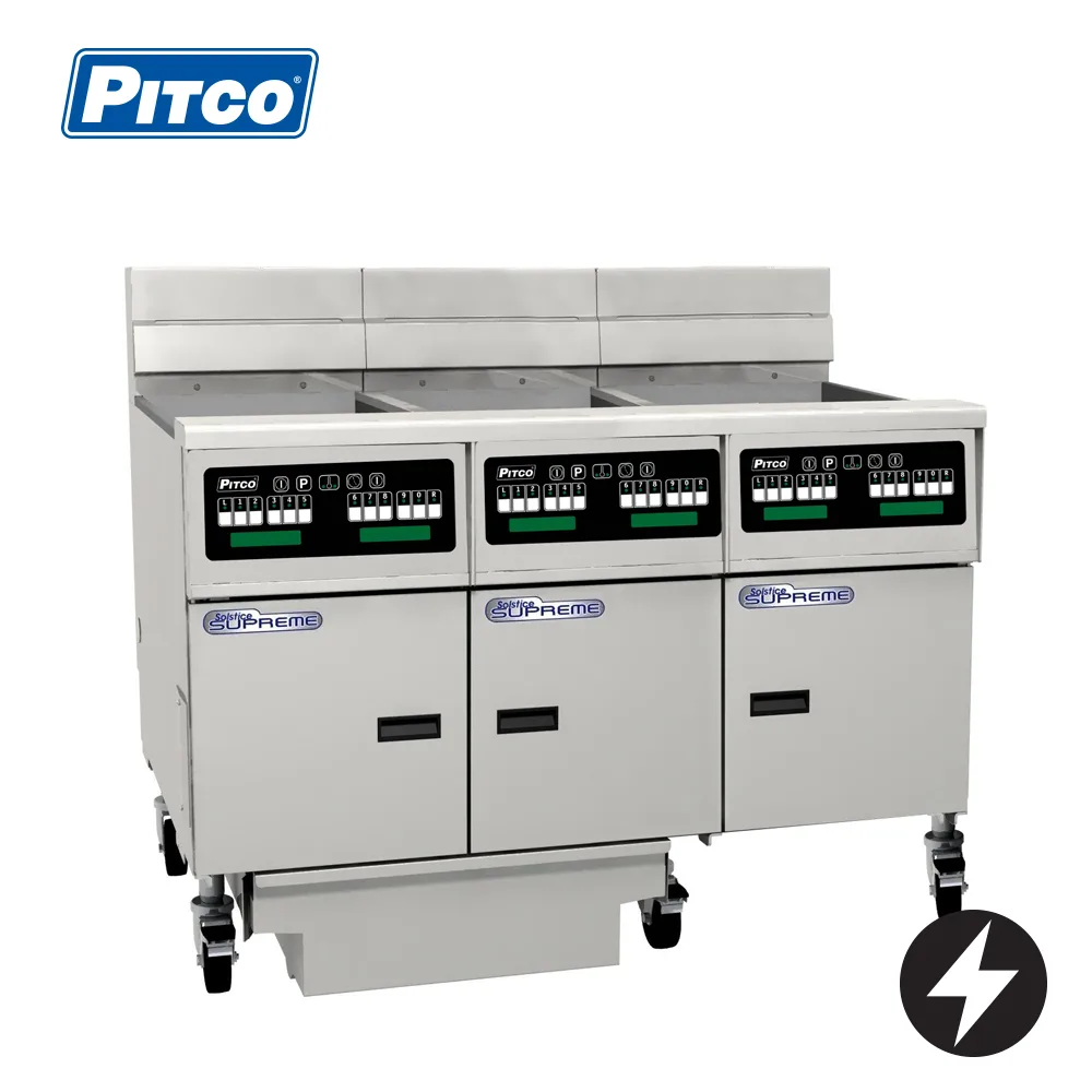 Pitco SE14C-3/FD Electric Solstice Fryer with filtration