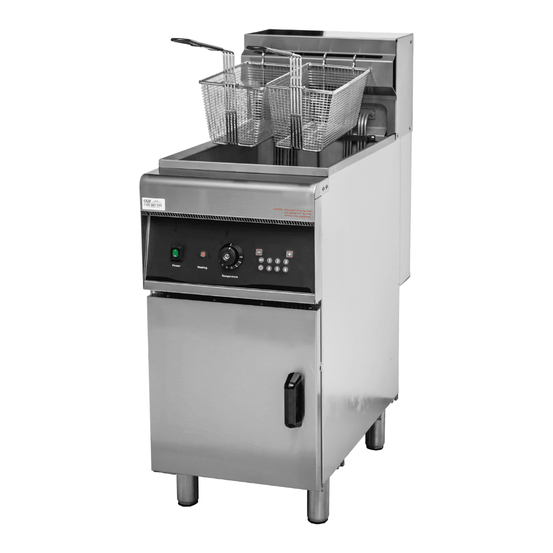 BRENNER 28L Single Vat Electric Fryer with Cold Zone - EF-28-FH