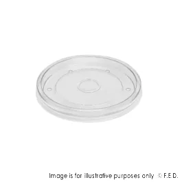 PakMax 96mm PP Lid Fit for 8/12/16oz Paper Deli Container - DELI-96-PP-LID