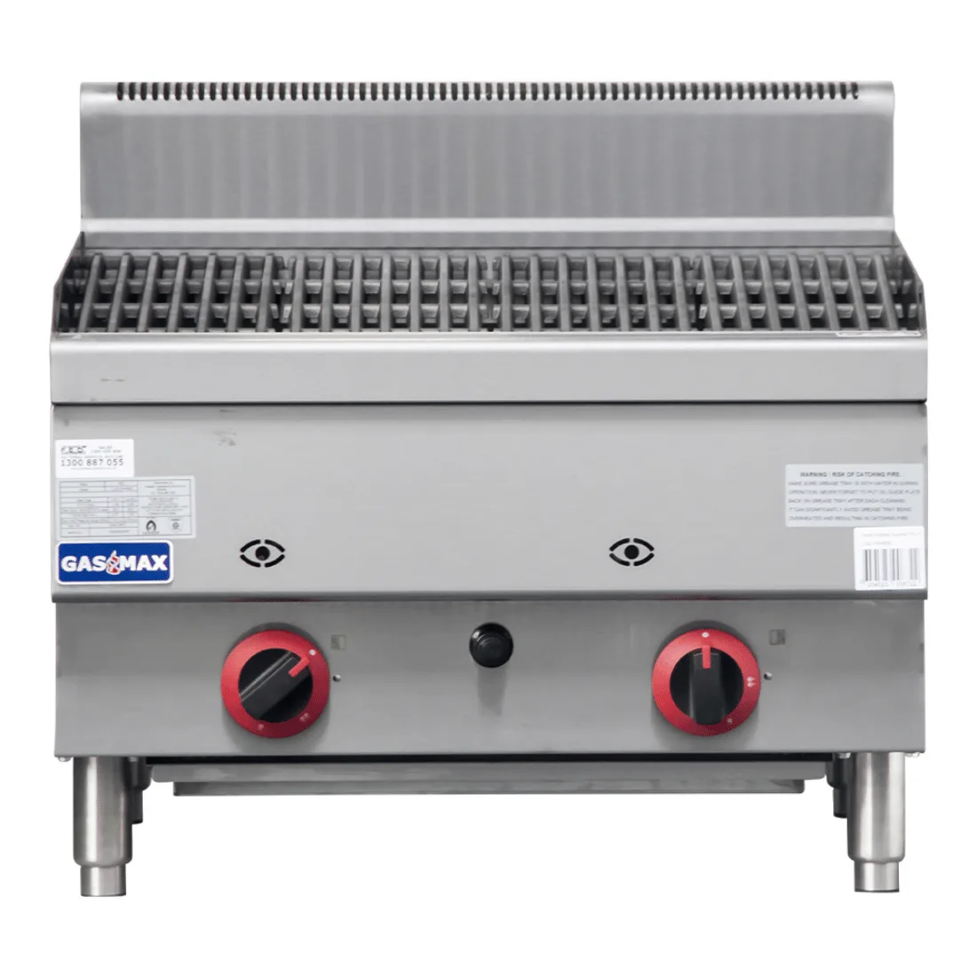 GASMAX Benchtop 2 Burner Chargrill - JUS-TRH60E
