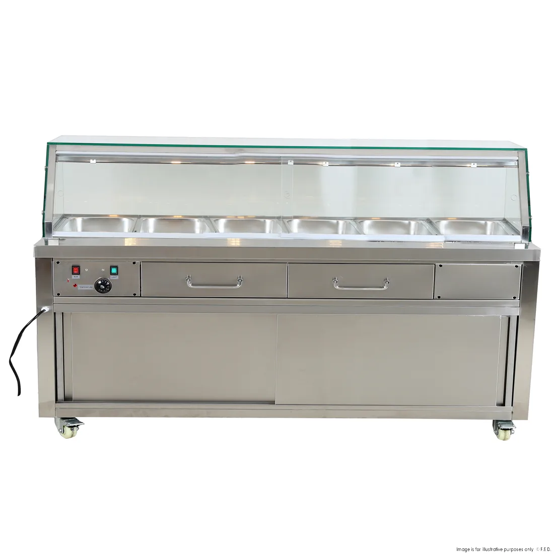 2NDs: Thermaster Heated Bain Marie Food Display PG210FE-YG-NSW1856