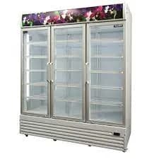 CCE1630 WHITE Crusader Flower Fridge Three DOOR2
