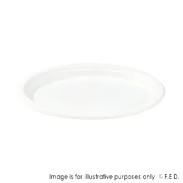 PakMax 10" Sugarcane 3-Compartment Round Plate - PL-R10-3