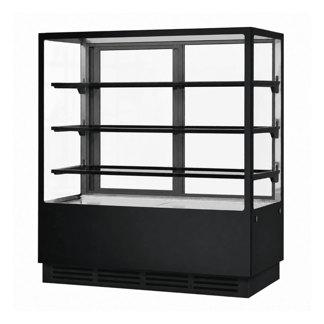 BONVUE Noir Prime 1200mm 3 Shelves Square Cake Display Cabinet - CVS120-3B
