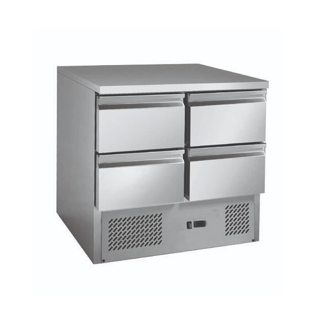 Thermaster Stainless steel 4-Drawers Compact Workbench Fridge - GNS900-4D