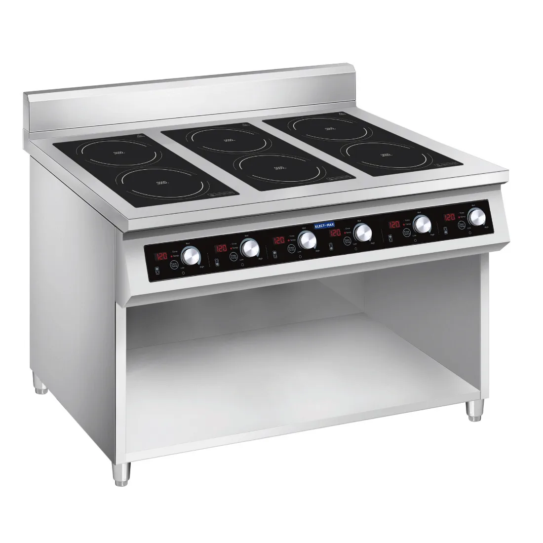ElectMax 900 Series Induction 6 Burner Cooker with Splashback EIC9-1200P