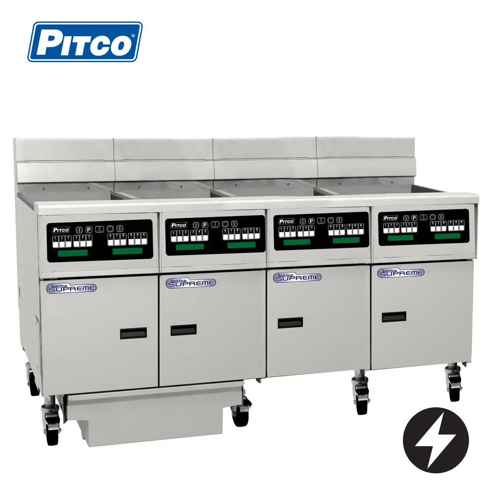 Pitco SE14C-4/FD Electric Solstice Fryer with filtration