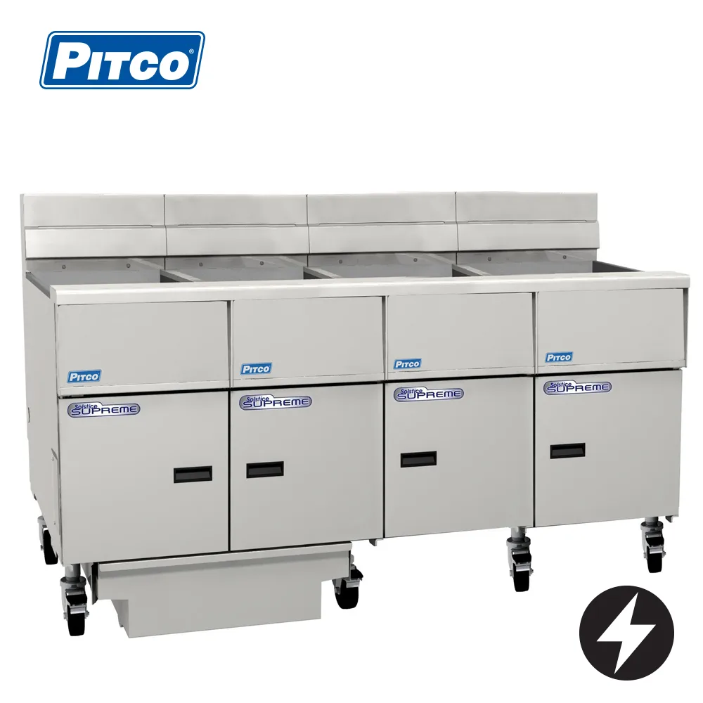 Pitco SE14-4/FD Electric Solstice Fryer with filtration