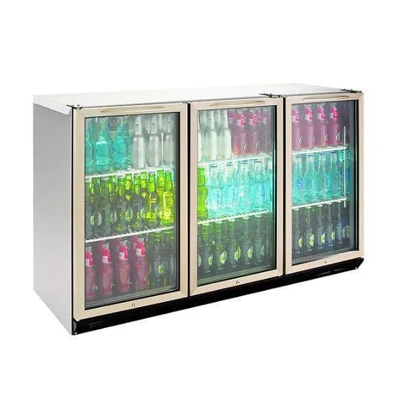 williams bottle cooler BC3SS three door fridge stainless steel