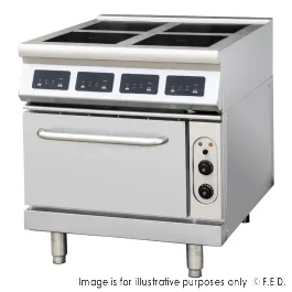 ElectMax induction 4 Burner Cooker with convection oven - IC9-4B