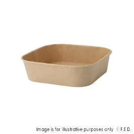PakMax 880ML Kraft Paper Rectangular Bowl - KPRB-750